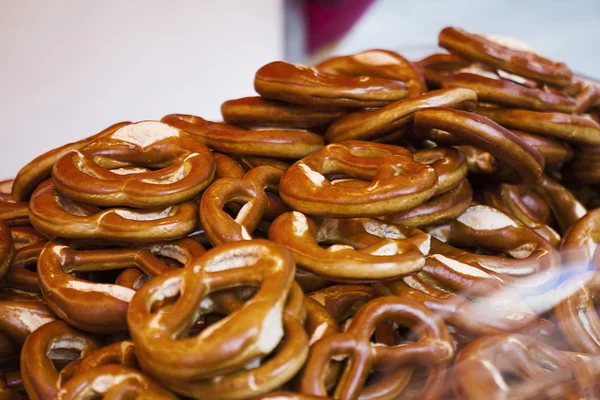 Heap of delicious pretzels — Stock Photo, Image