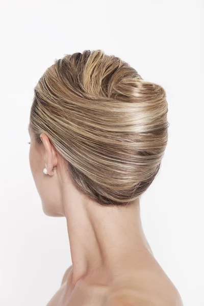 Peinado de chignon de plátano — Foto de Stock