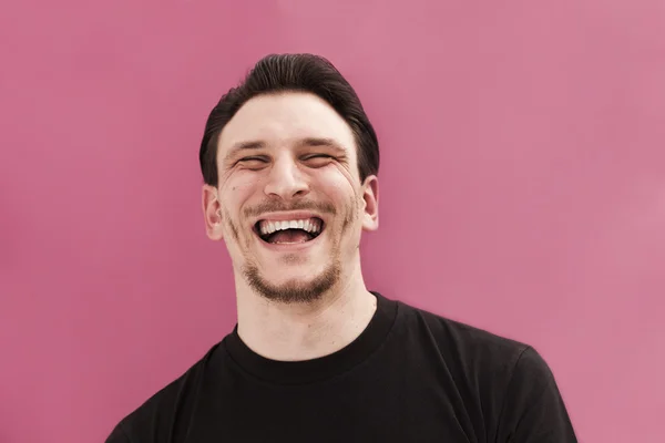 Laughing man portrait — Stock Photo, Image