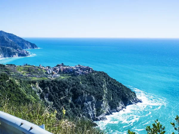 Seascape and cliffs in Liguria, Italy — Stock Photo, Image