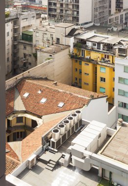 Milan cityscape bakış yukarıdan