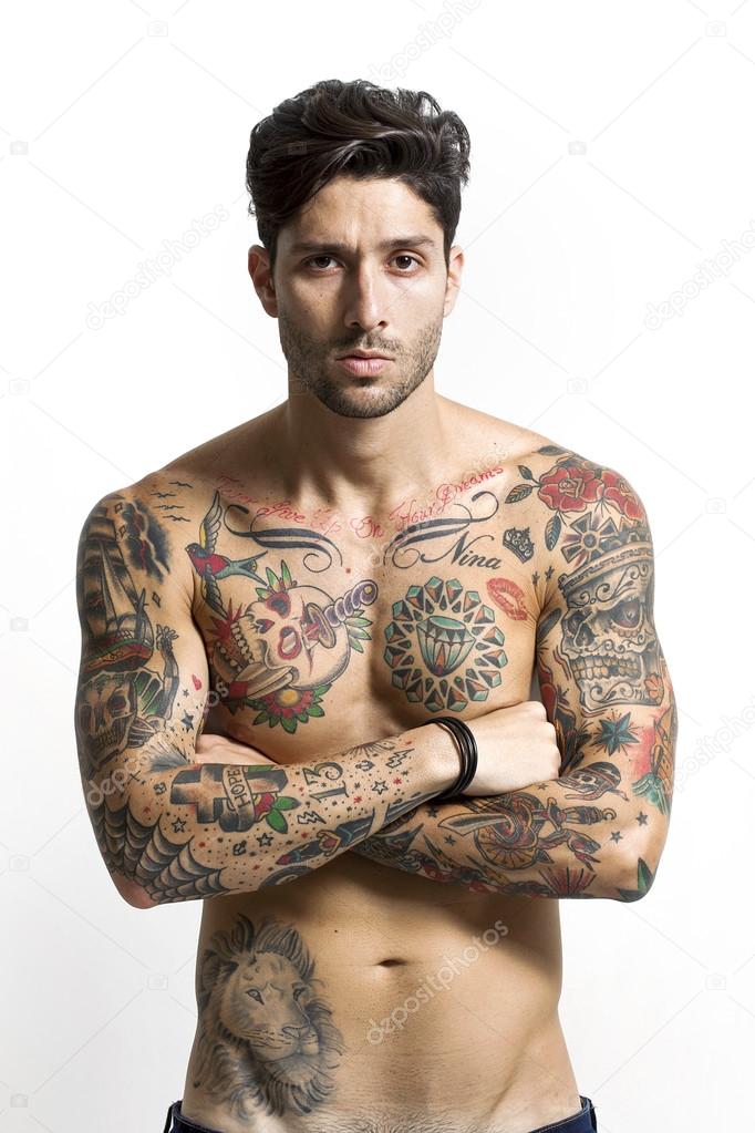 Tattooed Male Model Images  Browse 137854 Stock Photos Vectors and  Video  Adobe Stock