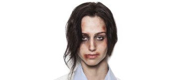 Kız portre mektup kadar dayak