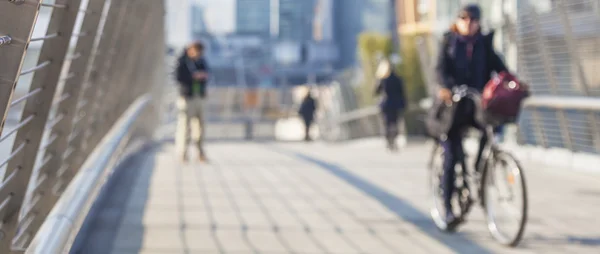 Blurred city life letterbox — Stock Photo, Image