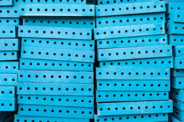 Mavi demir inşaat blokları