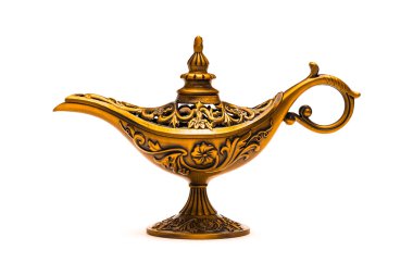 Vintage lamp of Aladdin clipart