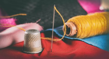 Vintage dikiş şeyler