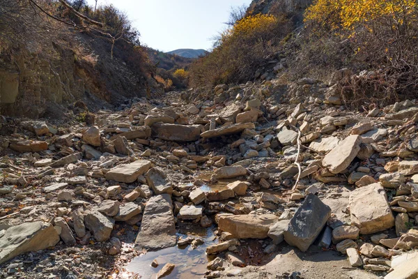 Lit Sec Une Rivière Montagne — Photo