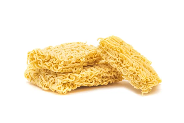 Tagliatelle Istantanee Isolate Sfondo Bianco — Foto Stock