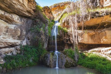 Bir dağ geçidinde şelale
