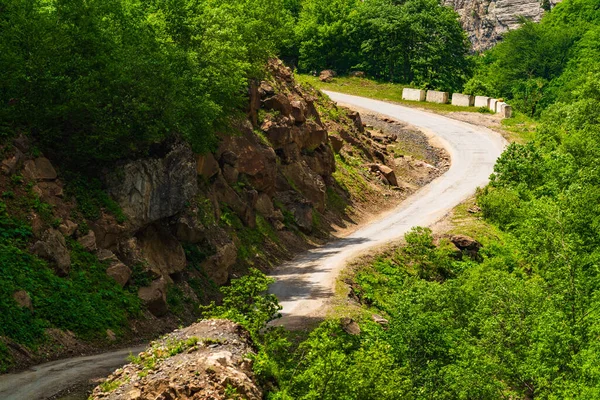 Serpentinenstraße Berg — Stockfoto