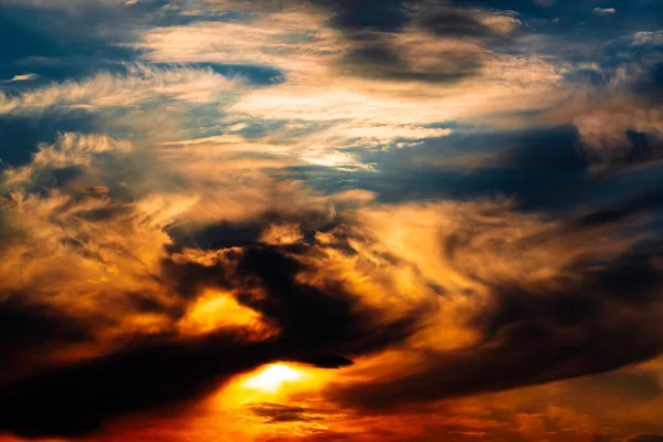 Colorido Atardecer Cielo Fondo — Foto de Stock