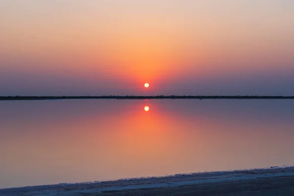 Salt Lake Sunset Time — Stock Photo, Image