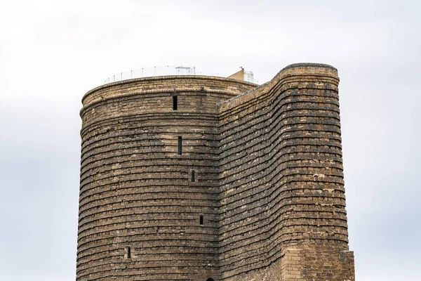 Θραύσμα Του Αρχαίου Τείχους Του Πύργου Των Παρθένων — Φωτογραφία Αρχείου
