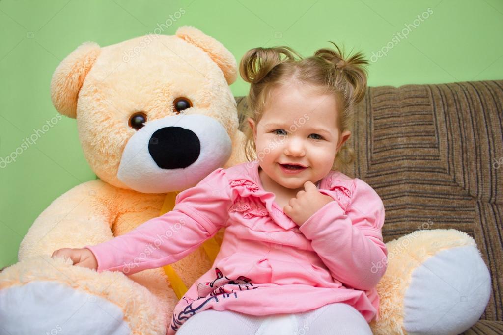 big teddy bear for baby girl