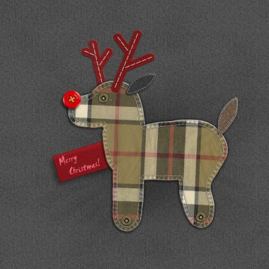 denim Noel reindeer