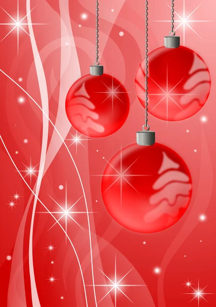 Red Christmas background — Stock Photo, Image