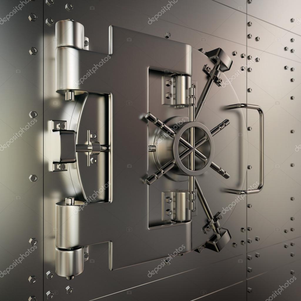 Closed bank vault Stock Photo by ©beawolf 84966346