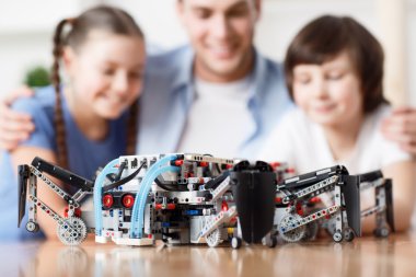 Lego construction lying on the table