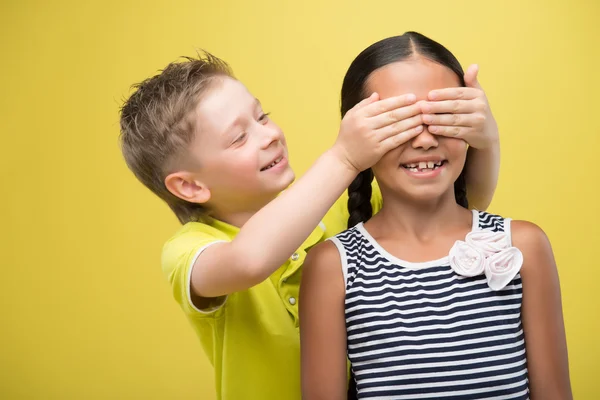 Jongen en meisje — Stockfoto