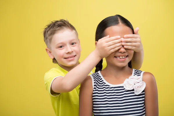 Jongen en meisje — Stockfoto