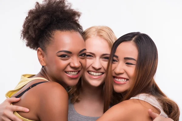 Os amigos estão sempre juntos. — Fotografia de Stock