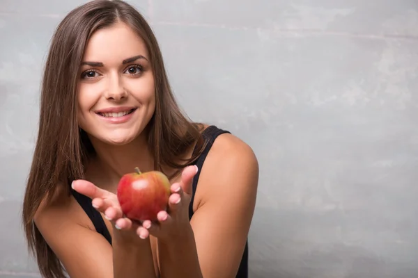 Athletic-looking young sexy girl — Stock Photo, Image