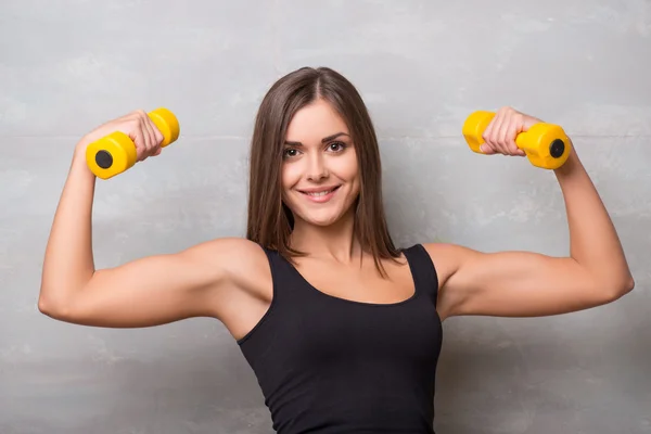 Athletic-looking young sexy girl — Stock Photo, Image