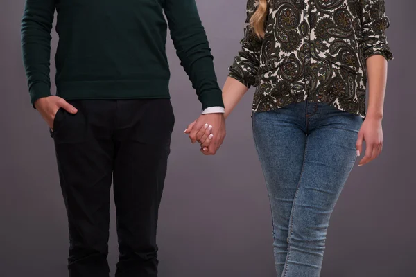 Casal encantador esperando Dia de São Valentim — Fotografia de Stock