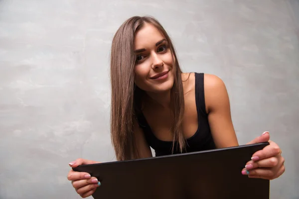 Beautiful girl in a good shape — Stock Photo, Image