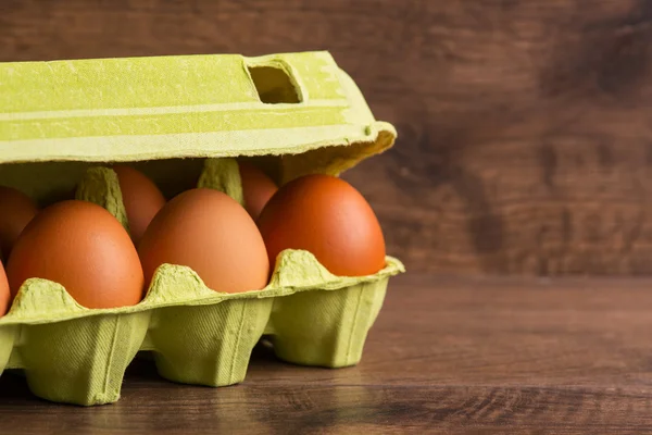 Eggs the delicious and nutritious product — Stock Photo, Image