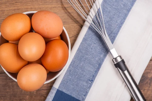 Eggs the delicious and nutritious product — Stock Photo, Image