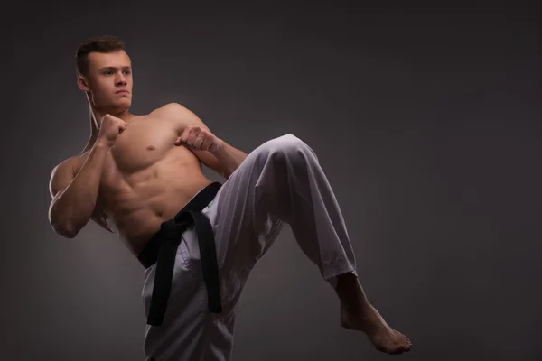 Appassionato di karate bello — Foto Stock