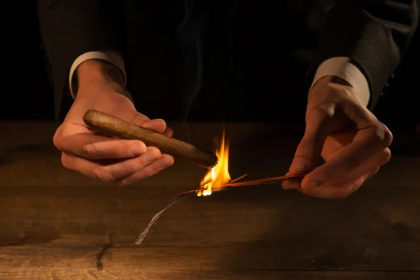 The art of cigars — Stock Image The art of cigars Royalty Free Stock Photos