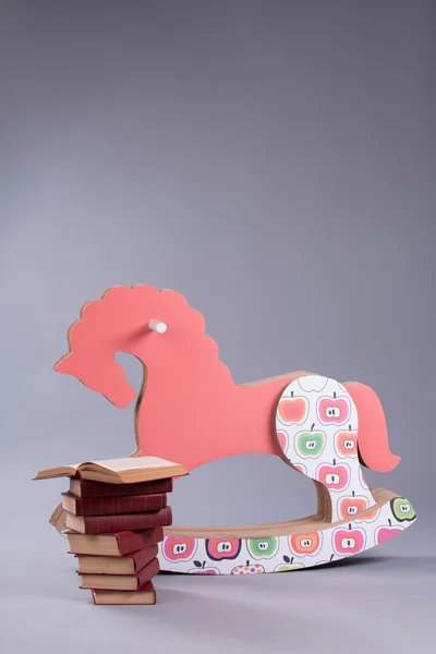 Wooden horse for Christmas — Stock Photo, Image