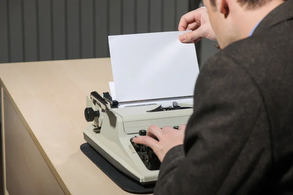 Kopierraum an der Schreibmaschine — Stockfoto