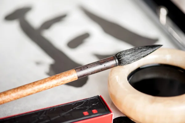 Closeup image of calligraphy tools — Stock Photo, Image