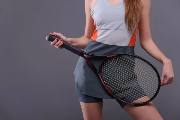 Young and sexy tennis player — Stock Photo, Image