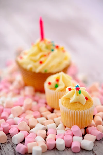 Bonito cupcake para uma festa — Fotografia de Stock