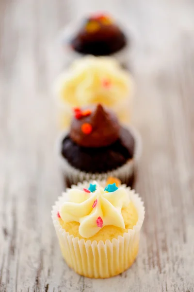 Belos cupcakes para uma festa — Fotografia de Stock