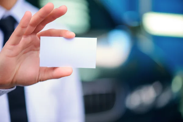 Carte de visite du gestionnaire de service de voiture — Photo