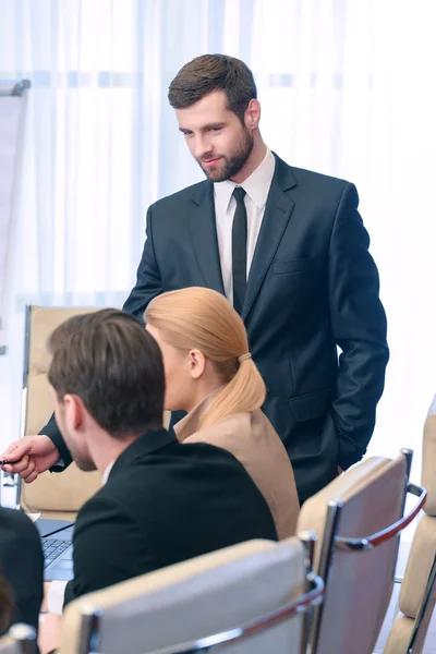 Business mötesledare — Stockfoto