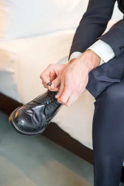 Businessman in the luxury hotel — Stock Photo, Image