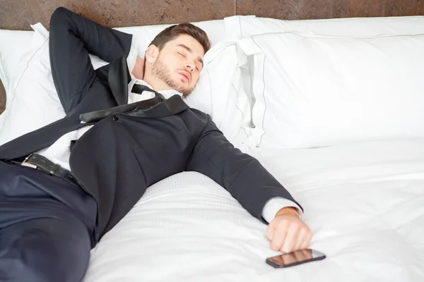 Businessman in the luxury hotel — Stock Photo, Image