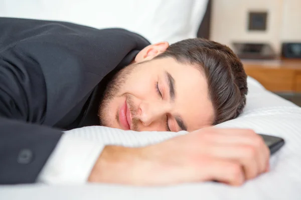 Businessman in the luxury hotel — Stock Photo, Image