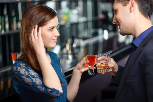 Meeting in the nightclub — Stock Photo, Image