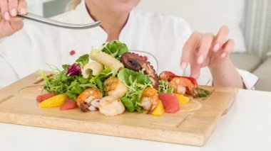 Çok lezzetli taze yemek ordövr