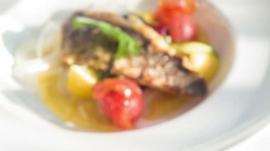 Çok lezzetli taze yemek ordövr