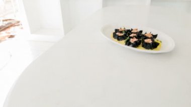 Çok lezzetli taze yemek ordövr