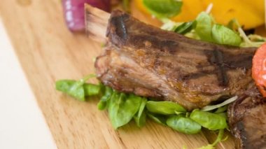 Çok lezzetli taze bir pişirme gurme yemek